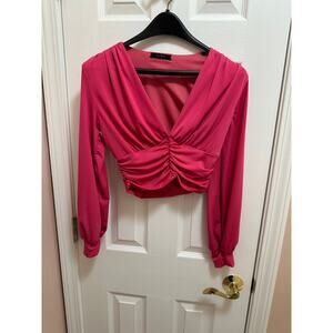 21 Saints Blouse Size Medium in Hot Pink
